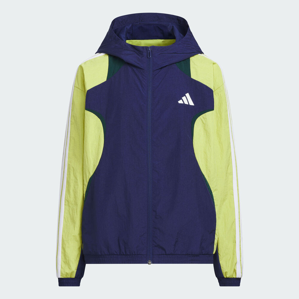 adidas阿迪达斯2025男大童JK FF WV JKT梭织连帽外套KG6612