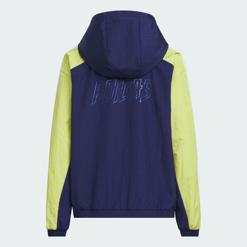 adidas阿迪达斯2025男大童JK FF WV JKT梭织连帽外套KG6612