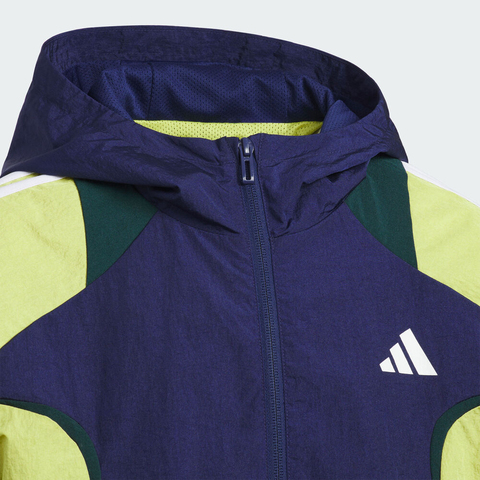 adidas阿迪达斯2025男大童JK FF WV JKT梭织连帽外套KG6612