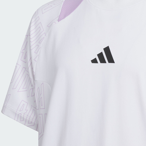 adidas阿迪达斯2025女大童JK BTS TEE SS针织无领短TKF5126