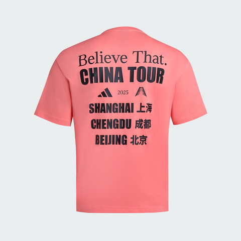 adidas阿迪达斯2025男子AE CN TOUR TEE针织无领短TKS2339