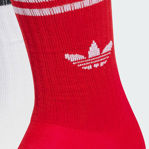 adidas阿迪达斯2025男小童CREW SOCK 3P中袜优惠装JW0332