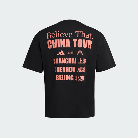 adidas阿迪达斯2025男子AE CN TOUR TEE针织无领短TKS2338