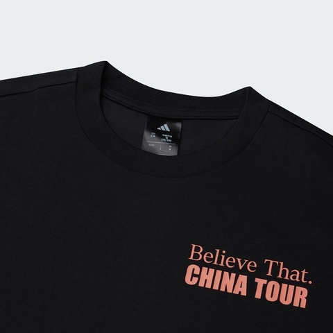 adidas阿迪达斯2025男子AE CN TOUR TEE针织无领短TKS2338