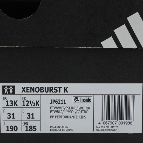 adidas阿迪达斯2025女小童XENOBURST K篮球常规JP6211