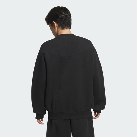 adidas阿迪达斯2025男子FUSTL M SWT CRW针织无帽卫衣KC0156