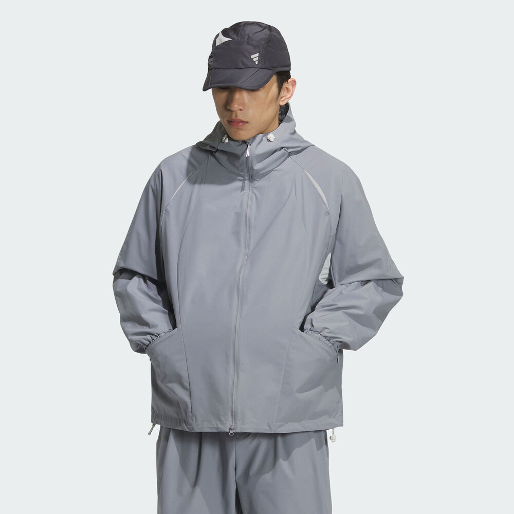 adidas阿迪达斯2025男子FUSTL M WV JKT3梭织连帽外套KC6065