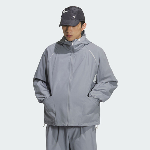 adidas阿迪达斯2025男子FUSTL M WV JKT3梭织连帽外套KC6065