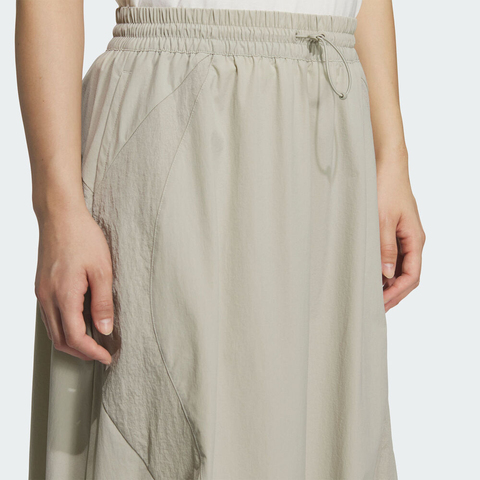 adidas阿迪达斯2025女子FOS LONG SKIRT梭织长裙KF0697