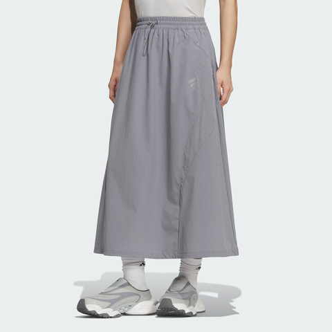 adidas阿迪达斯2025女子FOS LONG SKIRT梭织长裙KF0698