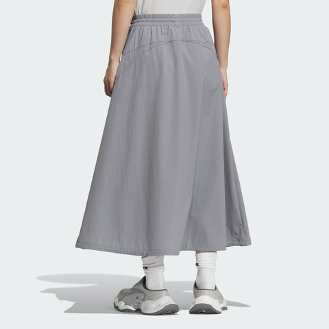 adidas阿迪达斯2025女子FOS LONG SKIRT梭织长裙KF0698