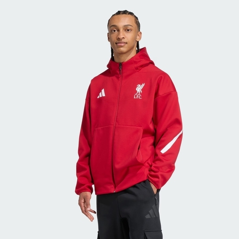 adidas阿迪达斯2025男子LFC ANTH JKT针织连帽外套JW5484