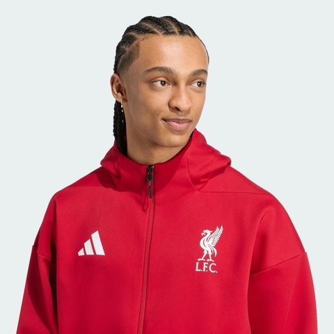 adidas阿迪达斯2025男子LFC ANTH JKT针织连帽外套JW5484