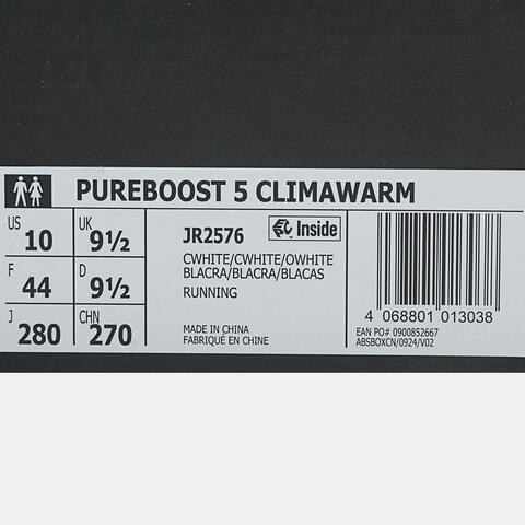 adidas阿迪达斯2025中性PUREBOOST 5 CLIMAWARM跑步常规JR2576