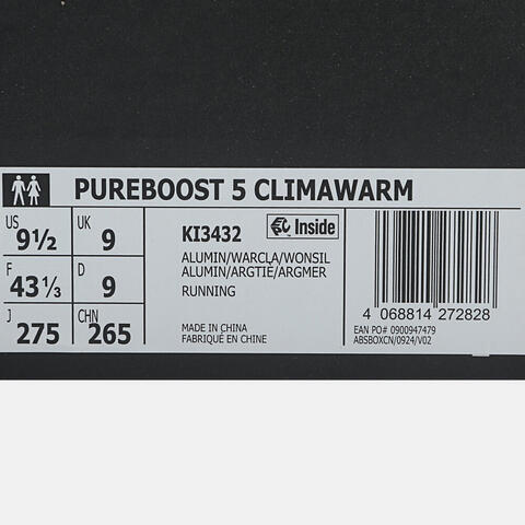 adidas阿迪达斯2025中性PUREBOOST 5 CLIMAWARM跑步常规KI3432