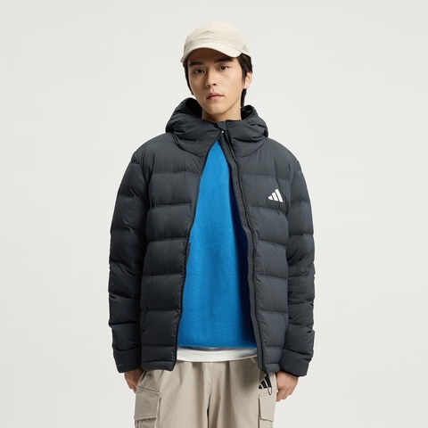 adidas阿迪达斯2025男子HELIONIC S HD J厚羽绒服-短KH3993