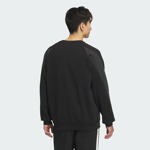 adidas阿迪达斯2025男子ST STADIUM CREW针织无帽卫衣KC2860