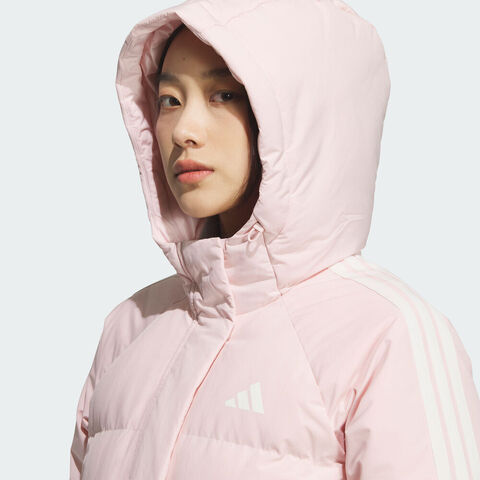 adidas阿迪达斯2025女子W 3S MID D JKT厚羽绒服-中KC2484