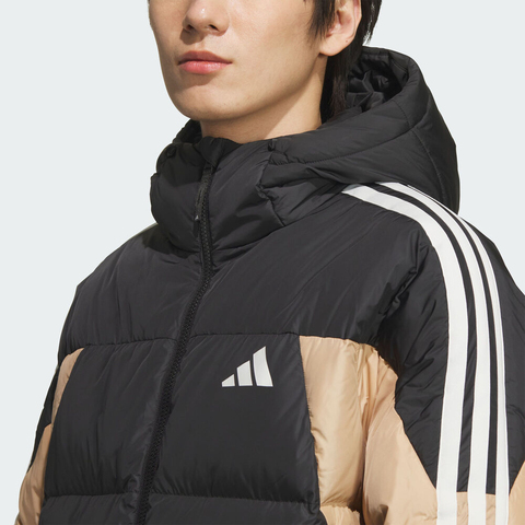 adidas阿迪达斯2025男子3S PUFF D JKT厚羽绒服-短KC2495