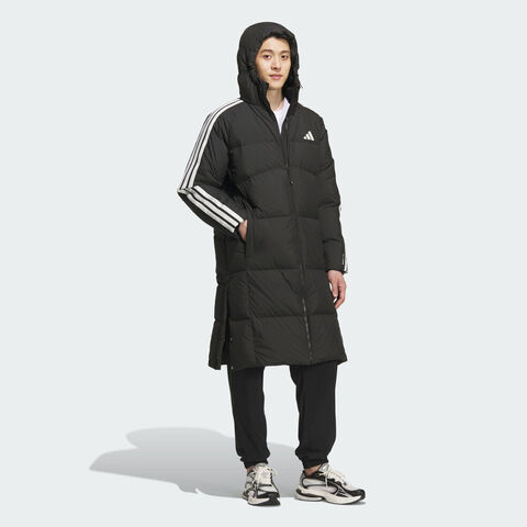 adidas阿迪达斯2025男子3S L DOWN JKT厚羽绒服-长KC2498