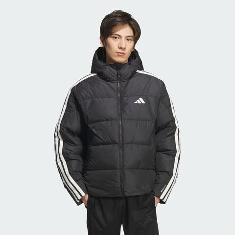 adidas阿迪达斯2025男子3S PUFF D JKT厚羽绒服-短KC2493