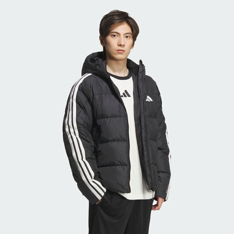adidas阿迪达斯2025男子3S PUFF D JKT厚羽绒服-短KC2493