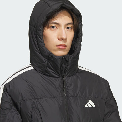 adidas阿迪达斯2025男子3S PUFF D JKT厚羽绒服-短KC2493