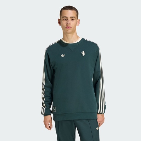 adidas阿迪达斯2025男子JUVE ICON SWT针织无帽卫衣JM9454