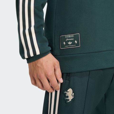 adidas阿迪达斯2025男子JUVE ICON SWT针织无帽卫衣JM9454