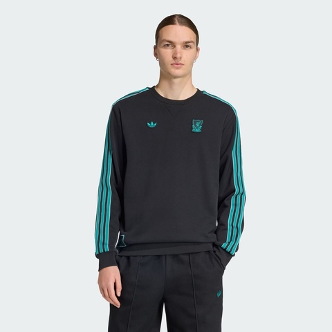 adidas阿迪达斯2025男子LFC ICON SWT针织无帽卫衣JW5472