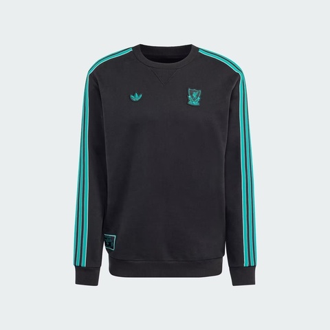 adidas阿迪达斯2025男子LFC ICON SWT针织无帽卫衣JW5472