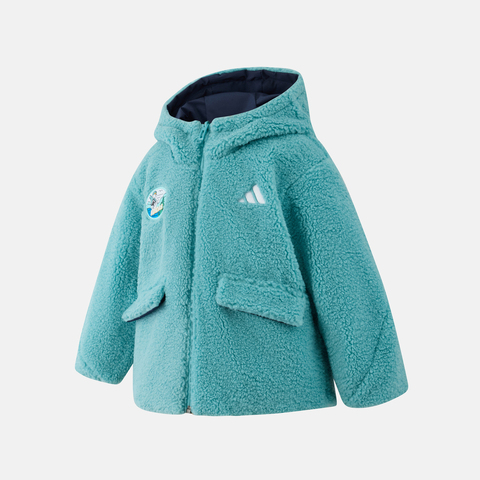 adidas阿迪达斯2025男小童LK GFX REV JKT厚棉服KC2820