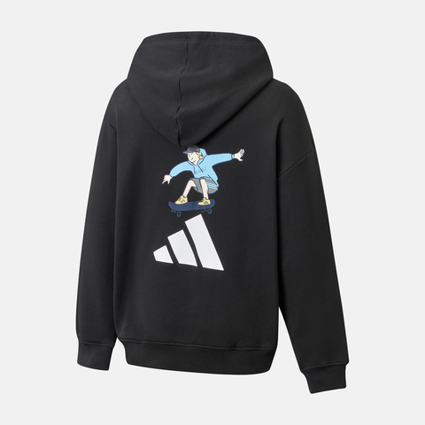 adidas阿迪达斯2025男子GFX SPORTS HOOD针织连帽卫衣KC2876