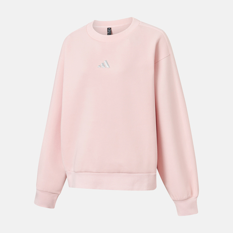 adidas阿迪达斯2025女子DK CREW针织无帽卫衣KC0050