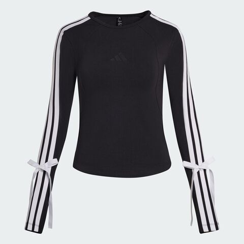 adidas阿迪达斯2025女子DANCE LS TEE1针织无领长TKG3862