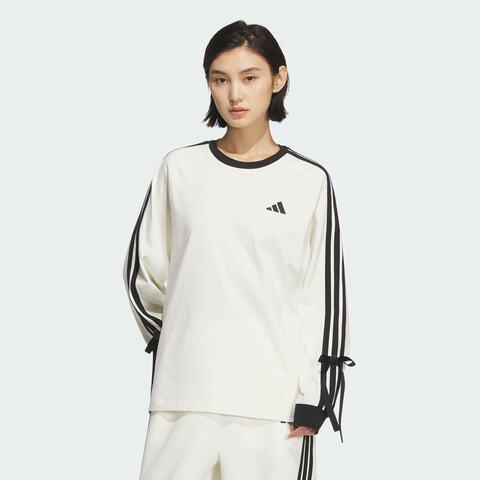 adidas阿迪达斯2025女子DANCE LS TEE2针织无领长TKG3859