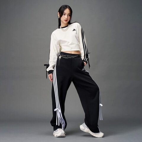 adidas阿迪达斯2025女子DANCE LS TEE2针织无领长TKG3859