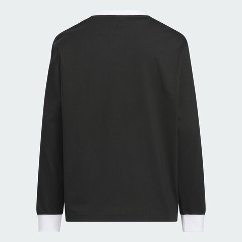 adidas阿迪达斯2025男大童JK LS TEE针织无领长THY2198