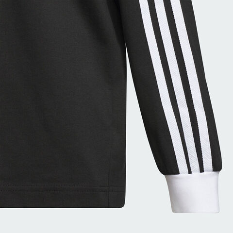 adidas阿迪达斯2025男大童JK LS TEE针织无领长THY2198