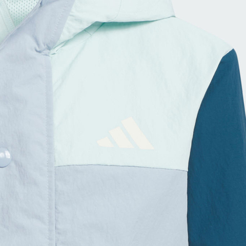 adidas阿迪达斯2025男小童LK WV JKT梭织连帽外套KR8348