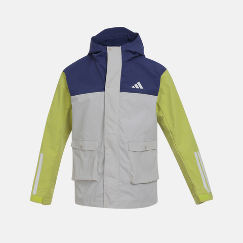 adidas阿迪达斯2025男小童LK WV JKT梭织连帽外套KS3081