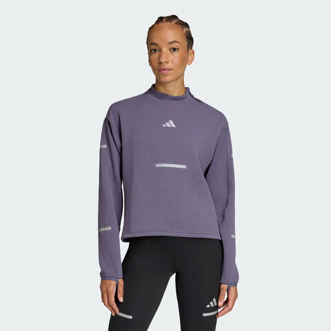 adidas阿迪达斯2025女子adi365 Crew W针织无帽卫衣JP3844