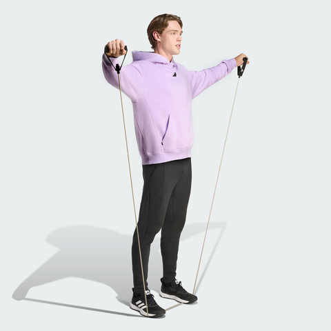 adidas阿迪达斯2025男子OVERSIZE HOODIE针织连帽卫衣JZ6252