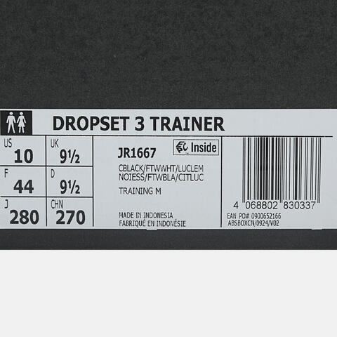 adidas阿迪达斯2025中性DROPSET 3 TRAINER男训运动JR1667