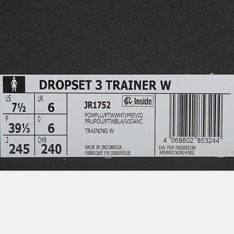 adidas阿迪达斯2025女子DROPSET 3 TRAINER W女训运动JR1752