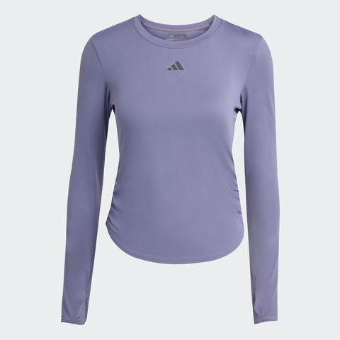 adidas阿迪达斯2025女子ALL ME W LS T针织无领长TKC2449