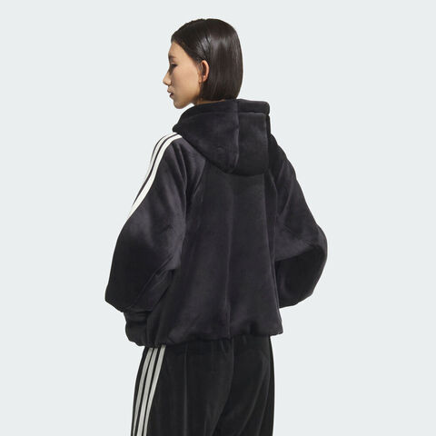 adidas阿迪达斯2025女子S VL WARM JKT针织连帽外套KB7606