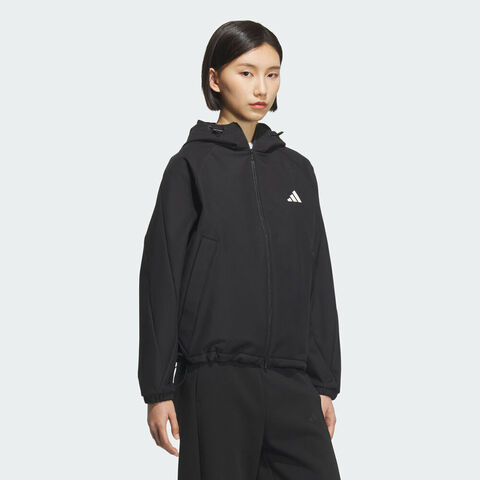 adidas阿迪达斯2025女子MS SOFTSHELL JK梭织连帽外套KC0054