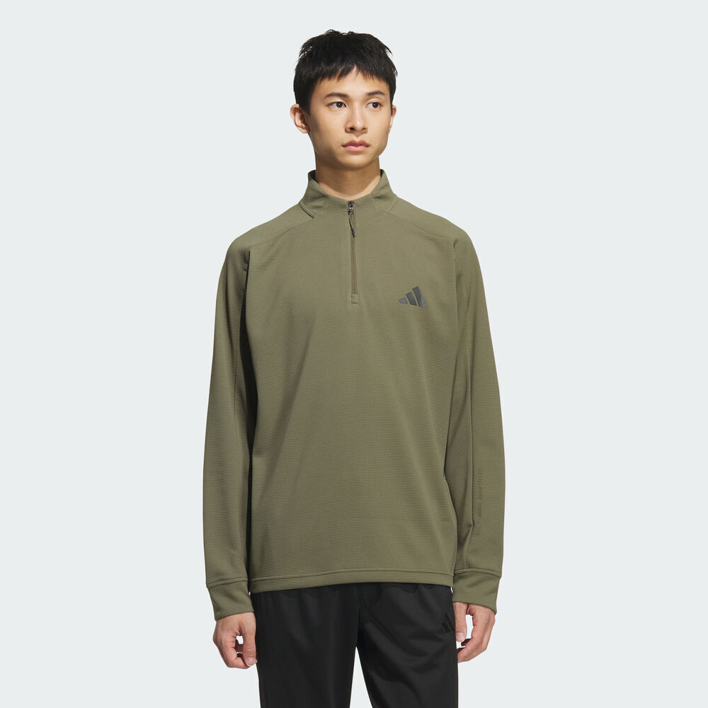 adidas阿迪达斯2025男子TH WF HZ CREW针织无帽卫衣KB5211