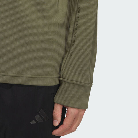 adidas阿迪达斯2025男子TH WF HZ CREW针织无帽卫衣KB5211